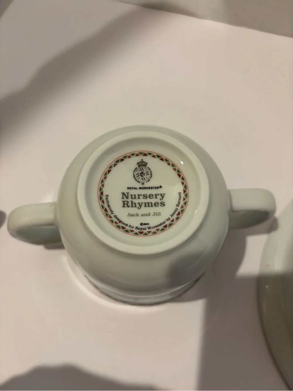 Royal Worcester Nursery Rhymes 2 Pc Set Humpty Dumpty Jack & Jill 2004